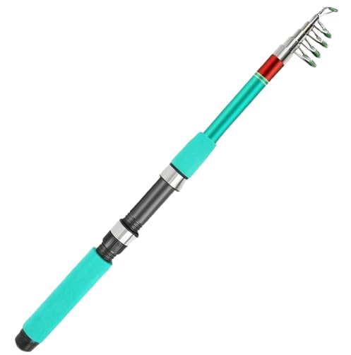 Mini Fishing Rod 21Mtr Portable Fishing Pole Lightweight Green Black Fishing Rod for Bass Trout More-image-22