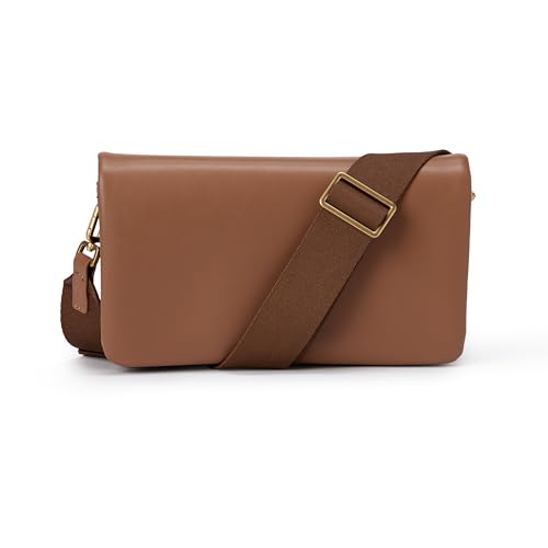 Amazon Essentials Womens Lightweight Clutch Crossbody Bag Tan One Size