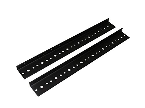 Reliable Hardware Company Trilho de rack RH-8-SRR-A, preto