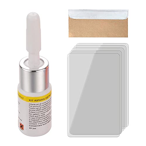 LYEAA Windshield Crack Repair Kit, Auto Glass Repair Kit, Windscreen Repair Resin, Glass Corrector Set, Glass Corrector Windshield, Glass Repair Glue, Car Cracked Glass Repair Kit (White-1PC)