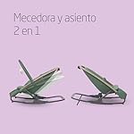 Maxi-Cosi Kori Hamaca Bebé 2 en 1 con arco de juegos, 0-2 años, máx.15 kg, balamcin bebe, 3 posiciones de reclinación una sola mano, ligera y compacta, arnés Easy-in, Eco Care, Beyond Green