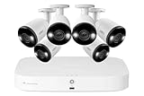 Lorex 4K Security Camera System, Fusion 8-Channel 3TB NVR with Six Indoor/Outdoor Wired IP POE Smart...