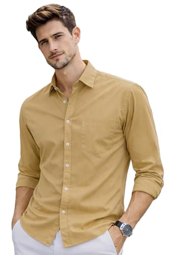 Image of Ben Martin Shirt for Men | Regular Casual Shirts for Mens' | Men's Casual Shirt's Slim Fit | Full Sleeve Cotton Shirts for Men's | Solid Shirt's for Mens Stylish | Formal & Casual Office Wear Shirts