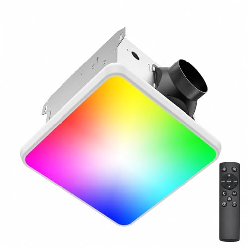 Fitop Bathroom Exhaust Fan with Light, Fits 9.45 Inch Opening by Fitop - Used condition - US$103.38