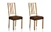 Martina Home Emilia Pack de Fundas de Asiento para Silla, Tela, MARRÓN, 2 Unidades