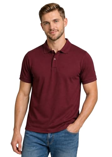Image of INKKR Men's Polo Neck Half Sleeve Solid T-Shirts