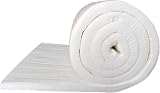 Coperta isolante in fibra ceramica, Coperta ignifuga, Spessore 2,5 cm, Resistente al fuoco 2606 °F, for l'isolamento termico di stufe, caminetti, forni, forni, lavastoviglie(80x60x2.5 cm (32"x24"x1"))