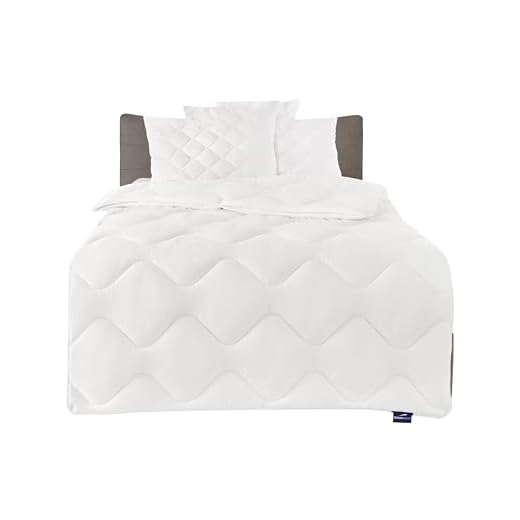 Traumnacht 3-Star Bettenset 4-Jahreszeiten, 1 x teilbare Bettdecke 135 x 200 cm und 1 x Kopfkissen 80 x 80 cm, weiß