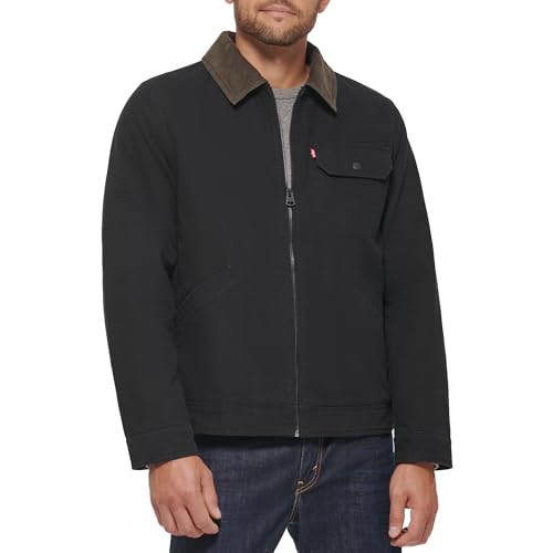 Levi's Men's Workwear Depot Jacket Coat, Black, S