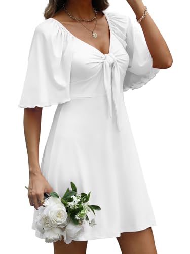 Image of MixShe Summer Dresses for Women 2026 Elegant Classy V-Neck Dress S-XXL
