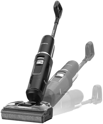 Tineco Floor ONE S7 Stretch Ultra Nass-Trockensauger, DualBlock, FlashDry | 180° flaches Design für Waschsauger, 50 Minuten Laufzeit Nass- & Trockensauger, MHCBS-Technologie, Beide
