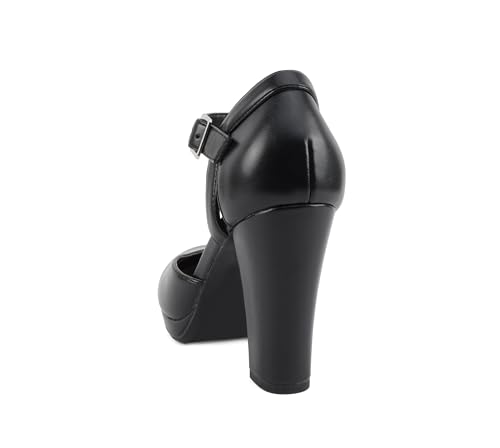 Image of Soda inchAyden inch ~ Women Mary Jane Ankle Strap Cushion High Heel Pump Shoe