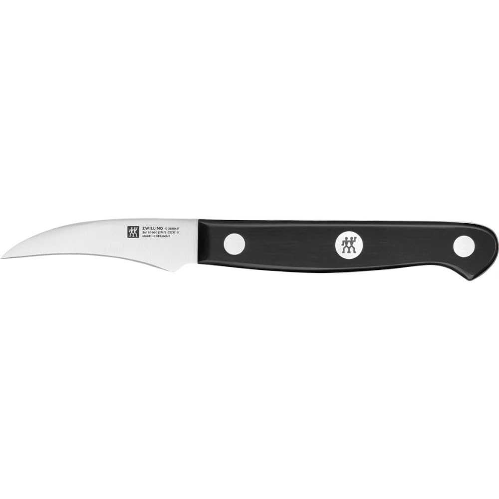 ZWILLING Gourmet Paring Knife, 6 cm, Special Stainless Steel, Ergonomic Plastic Handle, Black - Made in Germany