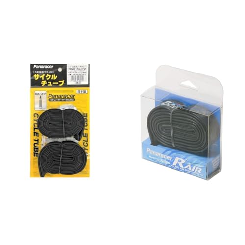 【セット買い】【Amazon.co.jp限定】パナレーサー(Panaracer) チューブ2本セット 700×23~26C 仏式 48mmバルブ 日本製 0TW700-25LF-NP-2 + R'AIR 軽量チューブ 700×23~28C 仏式 48mmバ
