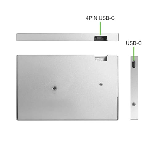 Image of VSDISPLAY 5'' LCD Monitor 800x480 LCD Monitor Temp CPU GPU RAM Display,Silver