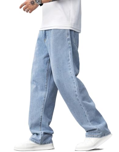 Baggy Jeans for Men Y2K Streetwear Vintage Wide Leg Loose Fit Denim Pants Hip Hop Skater Carpenter Jeans4