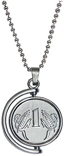 NNPRO One Rupees Silver Coin Locket With Chain Alloy Locket Silver Stainless Steel Pendant Set