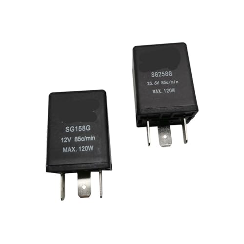 Relé de intermitencia 258G de 3 pines y 12V CC con resistencia al desgaste
