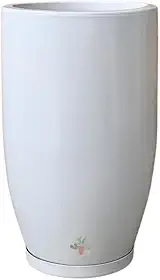 Vaso de planta Cone Bojo Liso 2 48cm de altura (Branco)