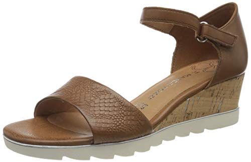 Marco Tozzi 2-2-28725-24, Sandalia con Pulsera Mujer, Marrón (Nut 440), 41 EU
