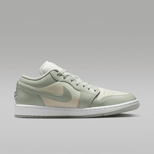 Air Jordan 1 Low SE Women's Shoes (HF4078-100, Sail/Metallic Silver/White/Seafoam)3