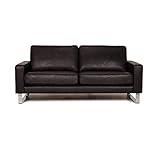 Frommholz Domino Leder Zweisitzer Anthrazit Sofa Couch