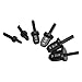 YDuupxe 6Pcs Swaging Tool Drill Bit Set Tube Expander Flaring Tool Copper Pipe Expander for Air Conditioner Installation with 7/8 3/4 5/8 1/2 3/1/4 Inch Sizes Bearing Steel (Triangular Handle)