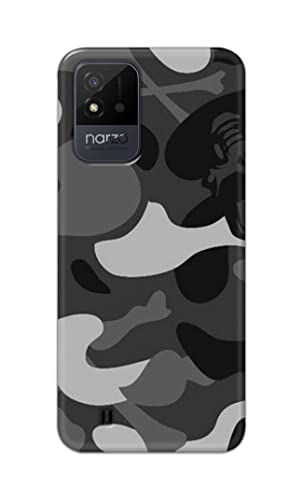 Image of Printed Hard Back Cover Case for Realme Narzo 50i Back Cover (Army Pattern) -1302