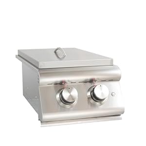 Heavy-Duty Stainless Steel Outdoor | Blaze Double Side Burner Propane LP Grill Barbeque | LED Lights Thermometer | Best Of Backyard For Grilling Masters | BLZ-SB2LTE-LP Heavy Duty Stainless Steel Outdoor Blaze Double Side Burner Propane LP Grill Barbeque LED Lights Thermometer Best Of Backyard For Grilling Masters BLZ SB2LTE LP