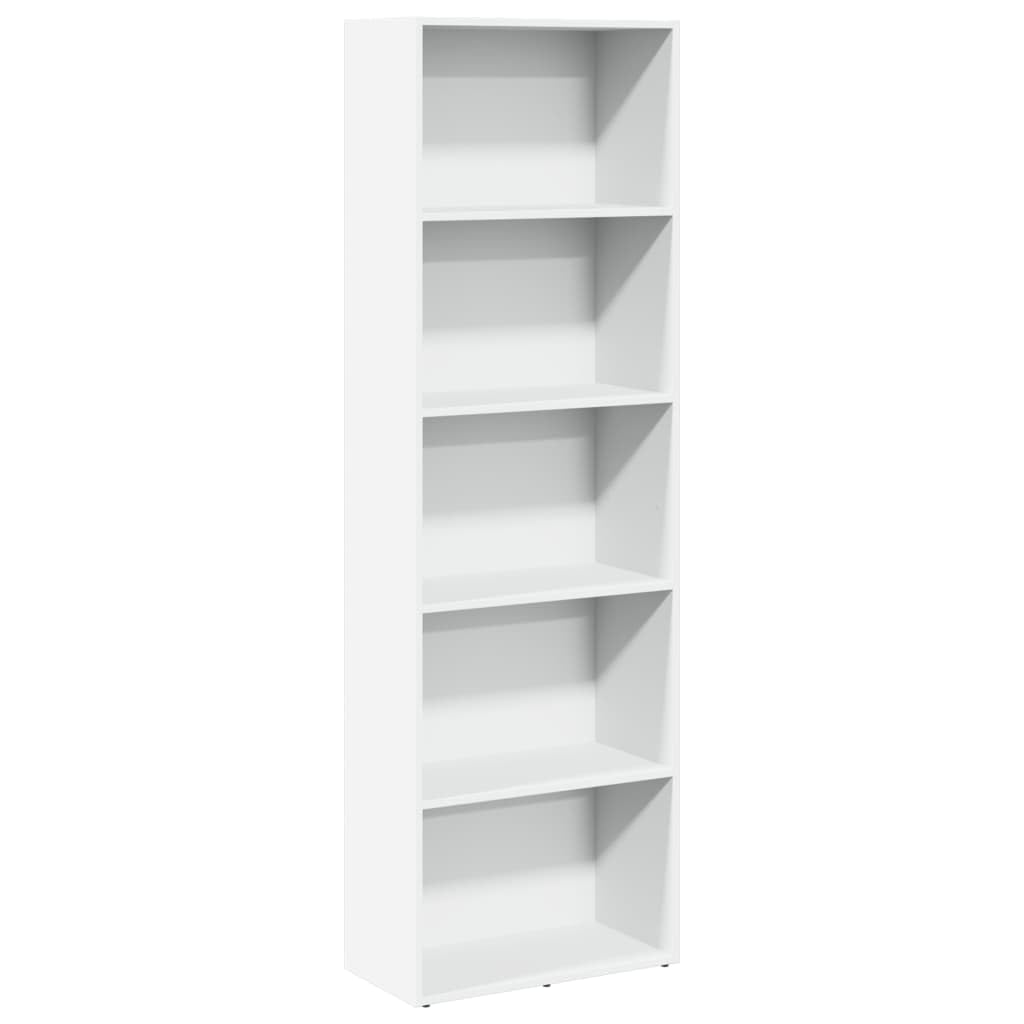vidaXL Bookcase White 60x30x189 cm Engineered Wood — image 1