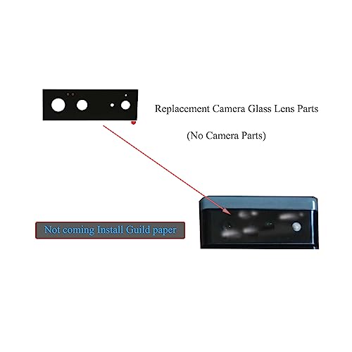 (2pcs Pack) Pixel 6 Back Camera Glass Cover Replacement Rear Lens Parts for Google Pixel 6 (5G) GB7N6 G9S9B16 6.4 Inches (not fit for Pixel 6A Version)