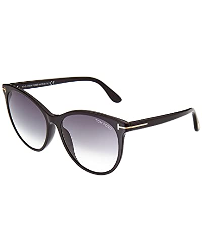 Tom Ford FT0787 01B Shiny Black Maxim Round Sunglasses Lens Category 2 Size 59m