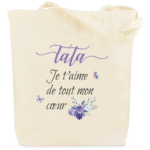 Tote Bag Tata, Tote Bag in Tela, Regalo Tata, Regalo Festa Della Mera Tata, Regalo Tata Noel, Regalo per Tata, Regalo Compleanno Tata