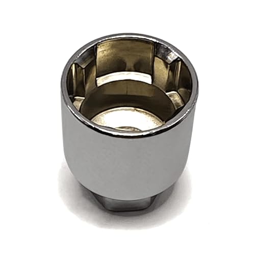 Image of Wheel Locking Nut Key Compatible with Land Rover 4PT Anti-Theft Screw, External Tooth Anti Theft Screw Socket, Wheel Lock Nut Remover Adapter, Wheel Anti-Theft Lug Nut Removal Tool