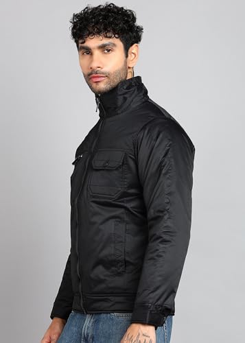 Image of Qube by Fort Collins Men's Classic Super Twill Jacket Stylish & Durable Casual Standard Length Winter Jacket for Men