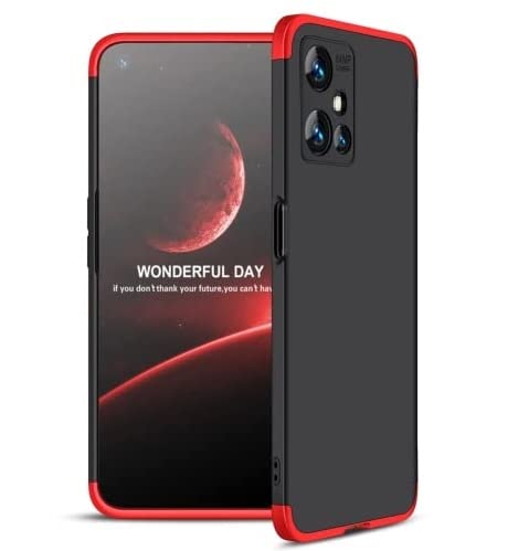 Spazy Case® Vivo Y75 5G / Vivo T1 5G Cover Case Ull Body 3 in 1 Slim Fit Complete 3D 360 Degree Protection Hybrid Hard Bumper Back Case Cover for Vivo T1 / Vivo Y75 -Black & Red (B09ZY82QN2) Amazon Price History, Amazon Price Tracker