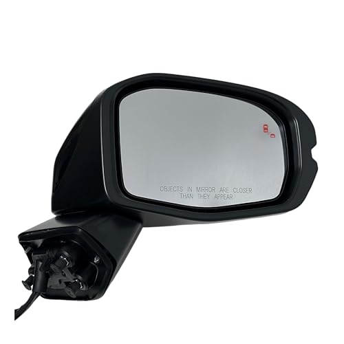 Spieg Passenger Side Mirror for 2023-2025 Honda CR-V Blind Spot Monitoring BSM Power Adj Heated Turn Signal Light Black 8 Pins Right HO1321360