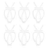 Sarini 6er-Pack Futterhalter-Clips für Vogelkäfige – Futterspender aus Kunststoff für Obst und Gemüse für Papageien,Nymphensittiche,Sittiche und Kleintiere