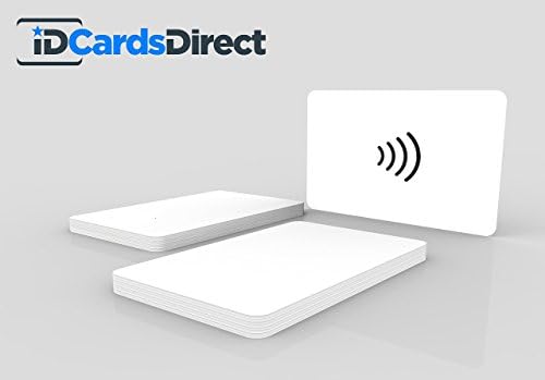 Fudan 1K RFID Contactless Blank White PVC Smart Card (Comparable to MIFARE Classic 1K), 13.56MHz, ISO14443A, Printable (Pack of 50)