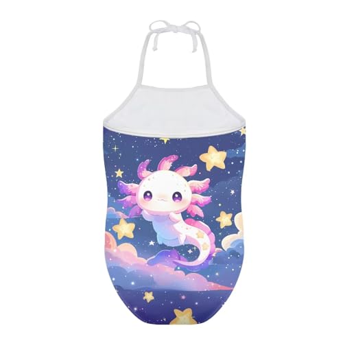 Image of ELEQIN Cartoon Animal Cute Girls One Piece Swimsuit Adjustable Swimwear for 3Y-10Y