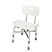 Thaweesuk Shop New White Extra Wide Heavy Duty Bariatric Bath Bench Shower Tub Chair Seat with Back Plastic Aluminum Alloy 20.07