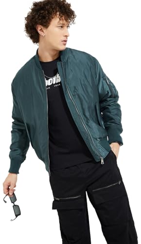 Image of Max Men's Polyester Standard Length URB N MA1 Bomber Jacket
