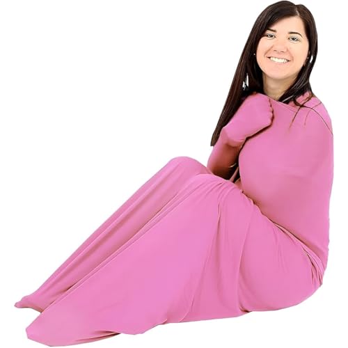 KANGXYSQ Body Sock for Men Women Sensory Sock X-Large Full Body Wrap with Light Breathable Polyester(Pink Medium/M)