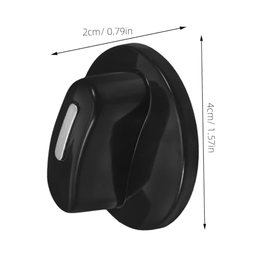Perilla de control para horno y estufa 6mm plástico negro miniatura 2