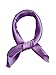 Womenâ€™s Solid Color Square Scarf Neckerchief (Lavender)