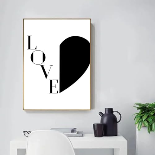 Affiche minimaliste moderne pour salon chic impression géométrique noire et blanche - 5