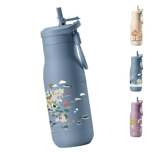 Jenard® Trinkflasche Kinder Edelstahl – auslaufsicher,...