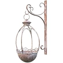 Wall Planter Wall Mounted Hanging Planter Home Decor Plants Holder Plant Pot Hanging Flower Pot for Yard Fence Garden Railing
