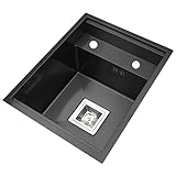 【Material premium】Fregadero individual de acero inoxidable 304 de espesor premium, ofrece una resistencia y durabilidad excepcionales, resistencia a la oxidación y a las abolladuras. Tiene una gruesa almohadilla insonorizante gris en toda la parte inferior del fregadero para minimizar el exceso de ruido y evita que la acumulación de humedad dañe los gabinetes de la cocina.