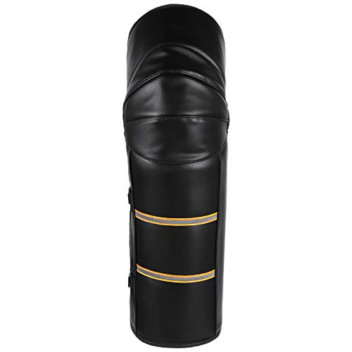 Adaskala 2 PCS joelheiras almofadas protetoras com faixa reflexiva manter quente à prova de vento à